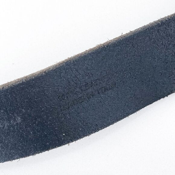 Nudie Jeans Mens Wide Leather Buckle Belt Black 38.5 - Picture 3 of 6